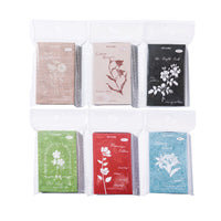 Moyemo Embossed Letterpress Memo Pads, Vintage Specialty Paper for Scrapbooking and Journaling