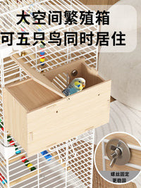 Small Bird Cage for Parrots, Cockatiels, Budgies, Peony, and Sun Conures - Home Use Villa Style