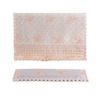 Lace Computer Monitor Dust Cover for Desktop PC, Modern LCD Display Screen Protector with Keyboard Cover