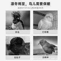 Double-Layer White Bird Cage Cover for Guangxi Style Cages, Anti-Head-Up Design