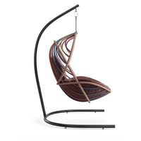Outdoor Rattan Woven Swing Basket Chair for Villa Courtyard Balcony