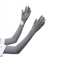 Summer UV Protection Ice Silk Arm Sleeves for Cycling & Driving, Touchscreen Compatible