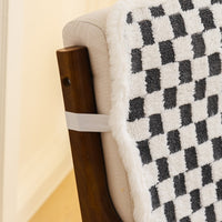 Plush Recliner Cushion with Backrest for Office Chairs and Folding Beds, Thickened Non-Slip