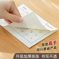 2026 Creative Desk Calendar Pen Holder with Memo Pad and Storage Box