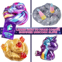 DIY Unicorn Slime Kit for Kids, Crystal Mud Bubble Slime Set, Creative Sensory Play Toy
