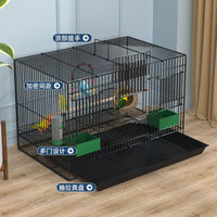 Large Metal Bird Cage for Parakeets, Mynahs, Lovebirds, and Pigeons with Accessories