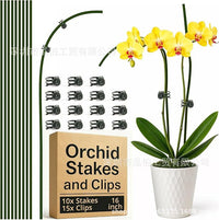 Plant Support Stakes with Clips for Potted Plants, Green Branch-shaped Climbing Trellis Kit