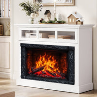 3D Fireplace Flame Wall Sticker for Living Room Decor
