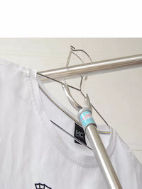 Automatic Buckle Windproof Clothes Hangers, Heavy-Duty Anti-Slip Drying Rack for Outdoor Use