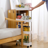 Multi-layer Rolling Utility Cart with Wheels for Home Storage