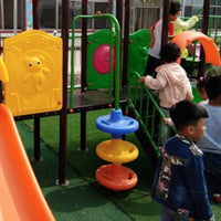 Kids Outdoor Climbing Disc for Playground Slide, Plastic Step Ladder Accessory