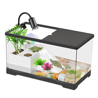 Turtle Tank with Basking Platform and Filter for Small to Medium Reptiles