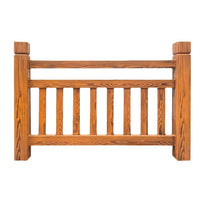 Concrete Wood Grain Fence Panel for Parks and Riverbanks