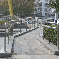304 Stainless Steel Composite Pipe Guardrail for Landscape Riverways, Bridges, Stairs, and Roads