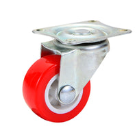 Silent Swivel Caster Wheels with Brake for Furniture, 1-3 inch