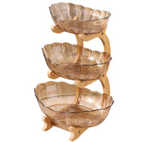 Multi-Tier Acrylic Fruit Plate Dessert Display Stand for Parties and Home Decor
