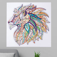 Irregular Wooden Animal Jigsaw Puzzle for Adults, High Difficulty Stress Relief Toy