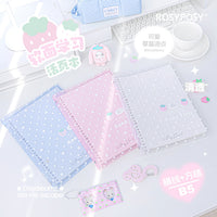 RosyPosy B5 Soft Cover Strawberry Dot Loose-Leaf Notebook for Students
