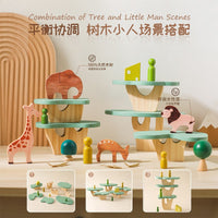 Wooden Geometric Stacking Toy for Early Education