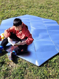 Hexagonal Waterproof Camping Mat with Aluminum Film, Thickened Moisture-Proof Outdoor Tent Sleeping Pad