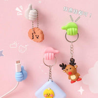 Thumb Cable Organizer Clips Self-Adhesive Wall Hooks for Data and Charging Cables