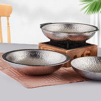 Japanese Style Sukiyaki Hot Pot Stainless Steel Commercial Oden Shabu-Shabu Pot with Double Handles