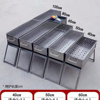 Portable Folding Charcoal BBQ Grill for Outdoor Camping and Picnics