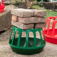 Automatic Poultry Feeder for Chickens, Ducks, and Geese - Round Design