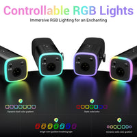 USB Condenser Microphone with RGB Lighting for Gaming, Streaming, and Podcasting