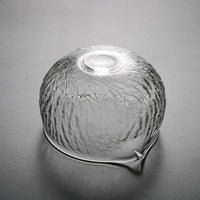 Japanese Matcha Bowl with Spout - Glass Tea Bowl for Whisking Matcha