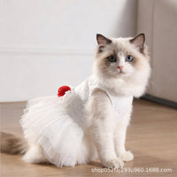 Pet Princess Dress for Small Dogs and Cats, Summer Tutu Skirt