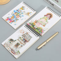 Portable A6 Sketchbook Blank Doodle Art Book for Drawing and Painting