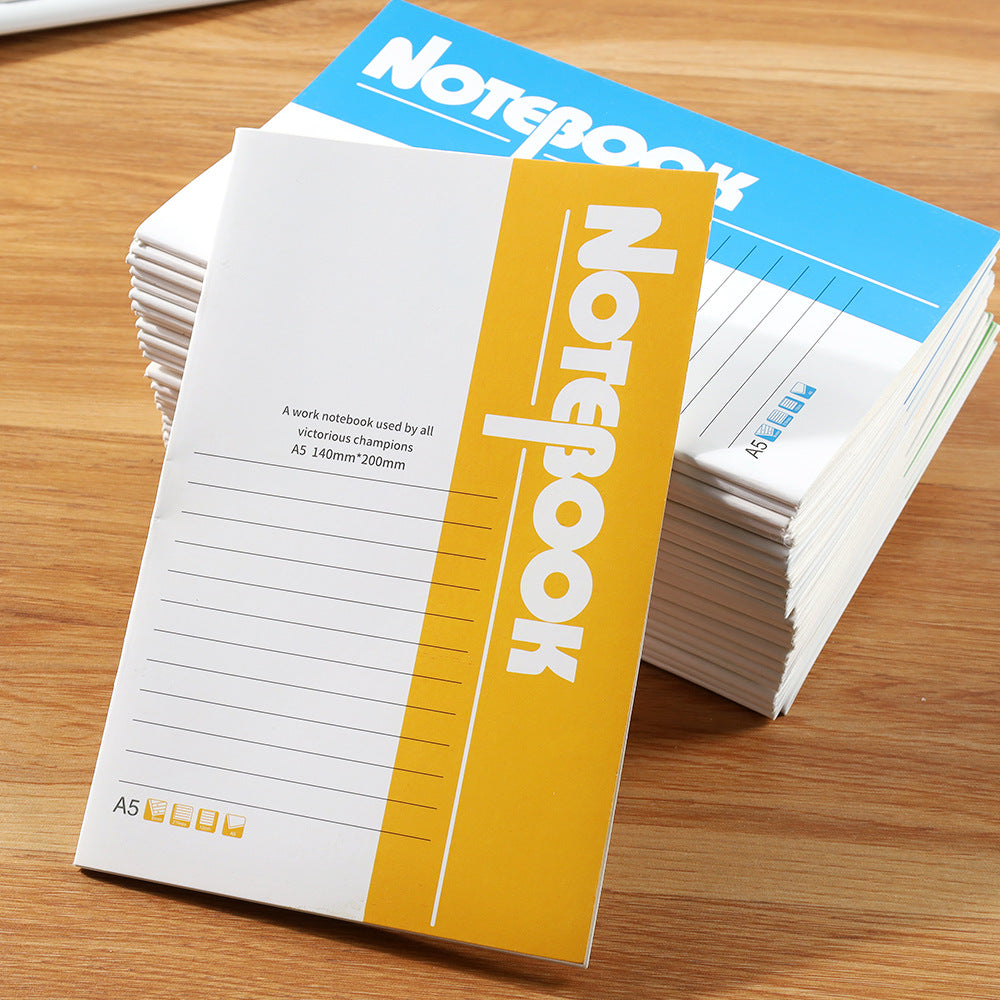 A5 Softcover Notebook for Office, School, and Meetings - Thickened Journal