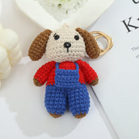 Handmade Zodiac Animal Crochet Doll Keychain Pendant