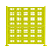 Industrial Perforated Sheet Metal Safety Barrier for Workshops and Equipment, 2m High