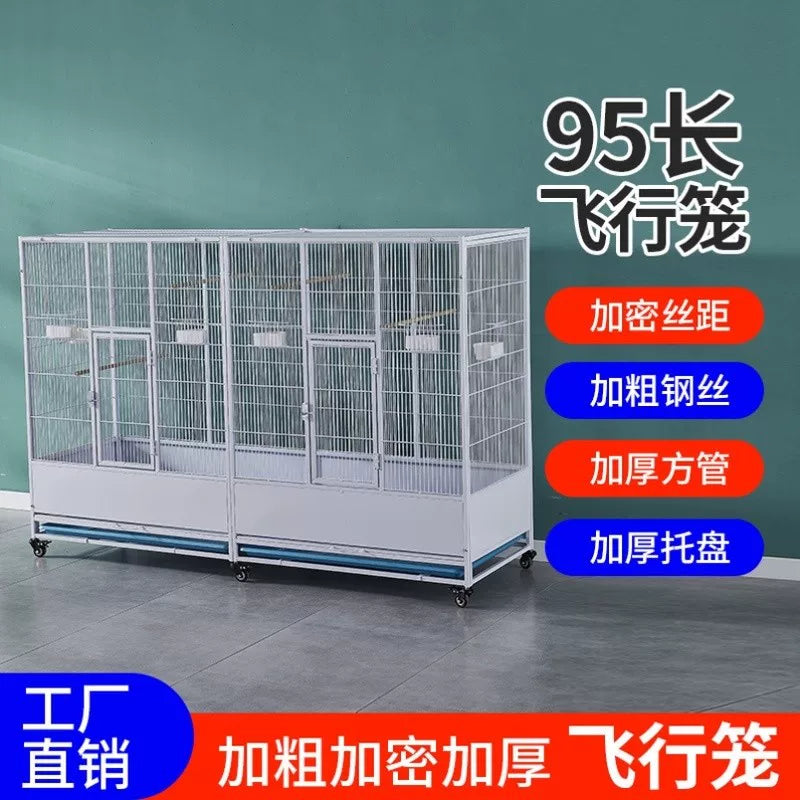 Large Parrot Bird Cage Ecological Villa for Breeding and Raising Pigeons, Cockatiels, and Mynah Birds