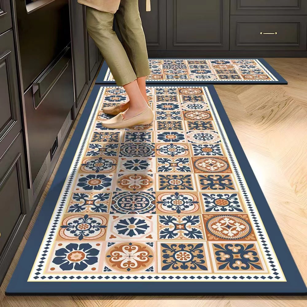 Diatomaceous Earth Kitchen Mat, Non-Slip Absorbent Quick Dry Bath Mat, Machine Washable Floor Mat