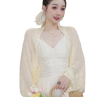 Women's Knit Hollow Out Shawl Breathable Sun Protection Cardigan