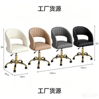 Adjustable Swivel Salon Chair with Wheels for Nail Techs, Stylists, and Office Use