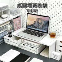 Desktop Badge Display Storage Box with Drawer, Large Capacity Multi-functional Organizer for Collectibles