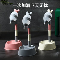 Pet Water Dispenser Bowl with Roller Ball for Dogs and Cats, Elevated Feeder
