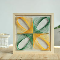Geometric Quadrisection String Art DIY Kit