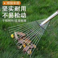 Heavy-Duty Steel Rake Head for Agricultural Use - Hardened Wire Rake for Loosening Soil and Gathering Grass
