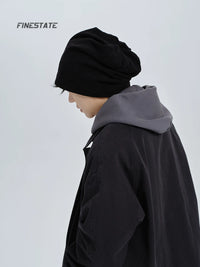 FINE STATE Men's Winter Beanie Hat for Large Heads, Warm Slouchy Skull Cap