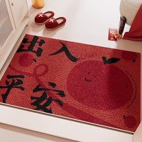 Outdoor Entrance Mat PVC Coil Door Mat Non-Slip Dustproof Welcome Floor Mat for Home Entryway
