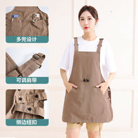 Reversible Water-Resistant Breathable Apron for Baking, Gardening, and Catering