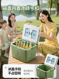 Portable Insulated Cooler Box for Outdoor Camping Fishing and Food Delivery