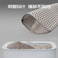 Extra Large Double Layer Cat Litter Mat - Anti-Tracking, Splash-Proof, and Filtering Pad