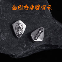 Tibetan Style Brass Vajra Shield Spacer Bead for Mala Bracelets and DIY Jewelry