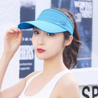 Unisex Marathon Quick-Dry Sun Visor with Extended Brim for Outdoor Sports